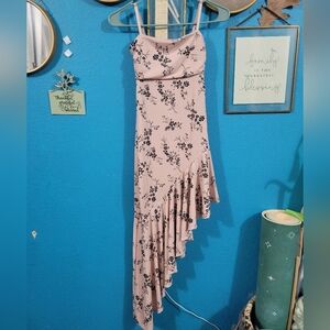 Urban Heritage Asymmetrical Pink Floral Dress